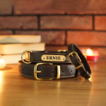 Pet Collar Manufacturer - Factory Designer Luxury Leather Name Plate Dog