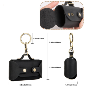 Dog Poop Bag Dispenser Supplier - Ready Stock Faux Leather Simple Style