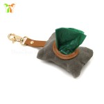 Pet Waste Bag Holder Factory - Custom Waxed Canvas Dispenser With Snap hook