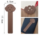 Bookmark Supplier - Hard Wearing PU Leather Dog Shape Page Marker Gift