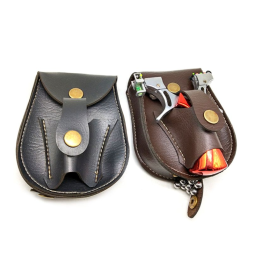 Slingshot Bag Supplier - Handmade Leather Hunting Catapult Steel Balls Pouch