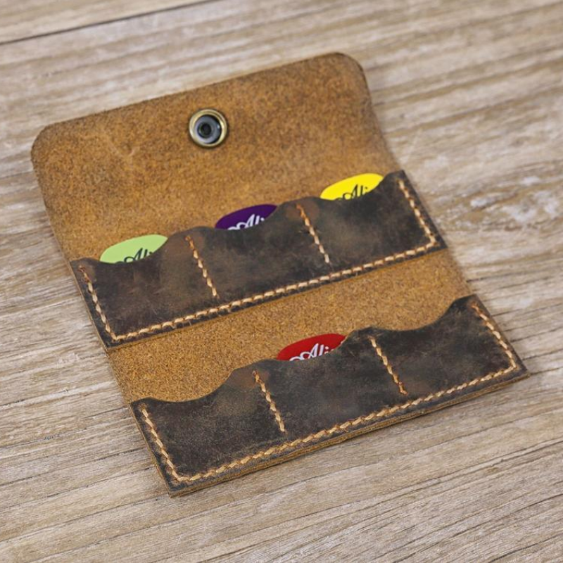 Guitar Pick Holder Supplier - Durable Leather Personalized Case Gifts