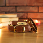 Pet Collar Manufacturer - Factory Designer Luxury Leather Name Plate Dog