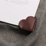 Leather Bookmark Supplier - Vintage Heart Shape Cute Reader Teacher Gift