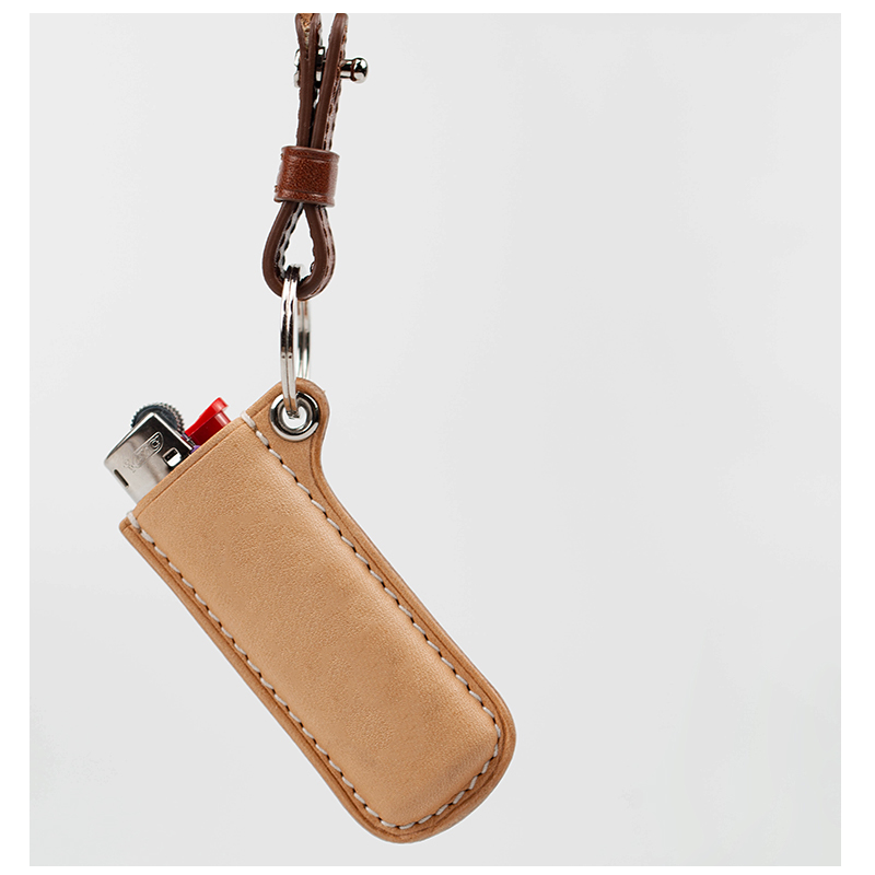 Lighter Case Manufacturer - PU Leather with Lanyard Men's Protective Sleeve