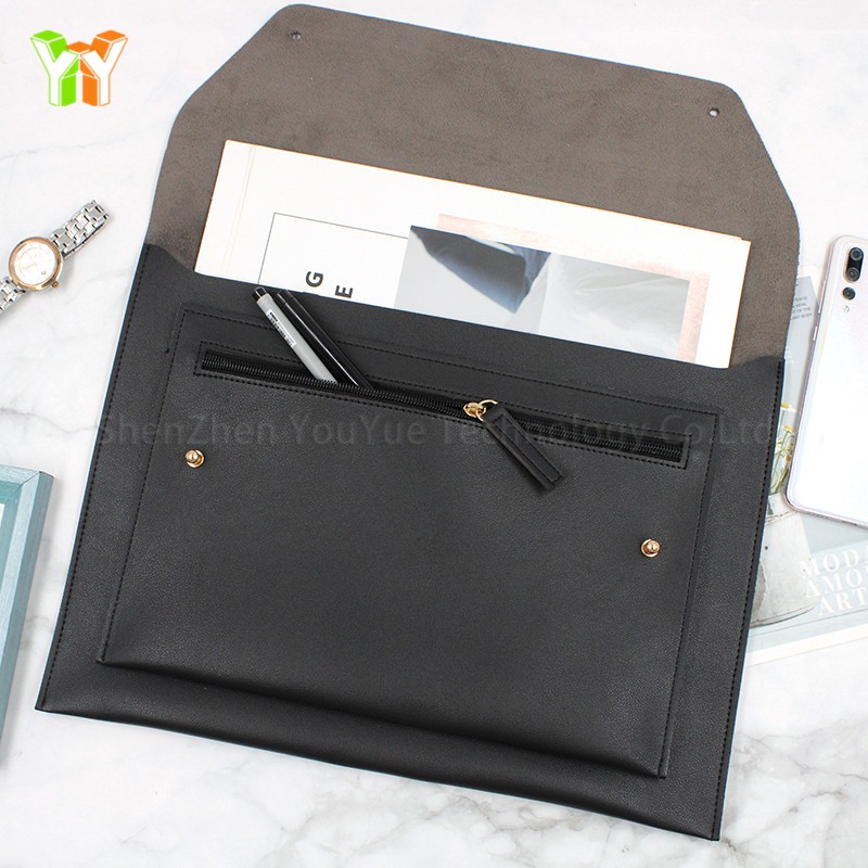 Laptop Sleeve Factory - Customized High Quality PU Leather Envelope Bag
