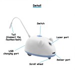 Interactive Cat Toy Supplier - Exercise Game Laser Mice Feather USB Wireless