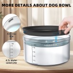 Floating Dog Bowl Supplier - 4.5L Large Capacity Transparent Disk Anti-Splash