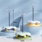 Cat Puzzle Feeder Supplier - Kitty Spring Treat Ball Slow Feeder Turntable