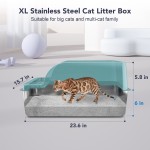 Cat Litter Box Manufacturer - Anti-Urine Leakage XL High Sides Enclosed
