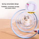 猫隧道玩具厂家-经济价格互动折叠可压缩弹簧
