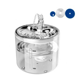 Pet Drinking Fountain Supplier - 2.6L Automatic Circulation Smart Stainless