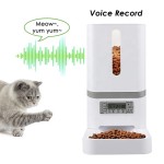 自动宠物喂食器厂家-芯片4餐计划语音记录定时器