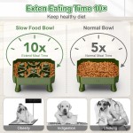 互动狗碗供应商-防滑二合一高架益智喂食器