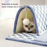 Cat Cave Bed Manufacturer - Cute L Shape Tunnel Playground Soft Plush Washable
