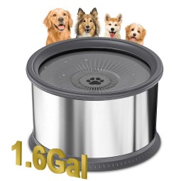 Slow Water Feeder Factory - Super Large 6.5L No Splash Dispenser Anti-Slip