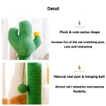 Cat Climbing Tree Manufacturer - Plush Fleece Cactus Dangling Ball Toy