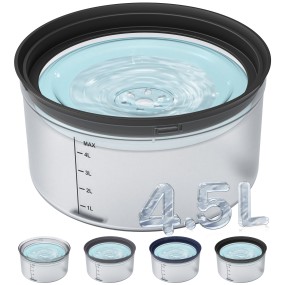 Floating Dog Bowl Supplier - 4.5L Large Capacity Transparent Disk Anti-Splash