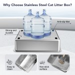 Stainless Steel Litter Box Supplier - Wholesale Anti-Urine Leakage XL