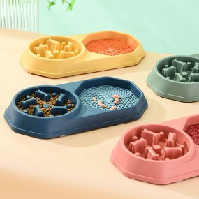 Slow Feeder Bowl Factory - Healthy Design Plastic 2 in 1 Bloat Stop