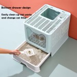 Cat Litter Box Factory - Drawer Type Enclosed Top Entry Foldable