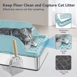 Cat Litter Box Manufacturer - Anti-Urine Leakage XL High Sides Enclosed