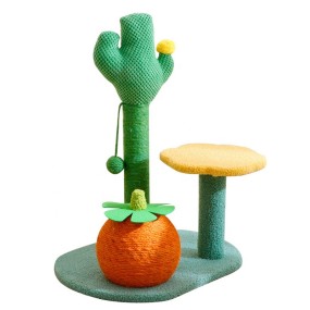 Cat Scratching Post Supplier - Indoor Natural Sisal Tree Tower Flower