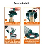 Bird Feeder Manufacturer - Expandable 2 in 1 Food Holder Squirrel Baffle