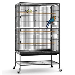 Outdoor Bird Cage Manufacturer - Hot Sale Large Aviary Black Simple Style