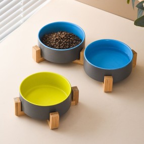Elevated Pet Bowl Supplier - Designer Porcelain Raised Bowl With Stand