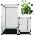 Aluminum Reptile Cage Supplier - Chameleon Alloy Breathable Terrarium Durable