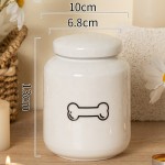 Ceramic Pet Urn Supplier - Modern Elegant Bone Jar Sealed Lid Ashes