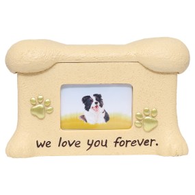 Resin Pet Urn Supplier - In Stock Angel Cremation Coffin Box Patterned