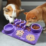舔食垫碗厂家-一体式防滑食物水缓食器