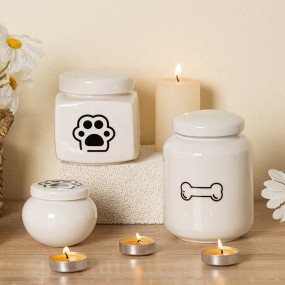 Ceramic Pet Urn Supplier - Modern Elegant Bone Jar Sealed Lid Ashes