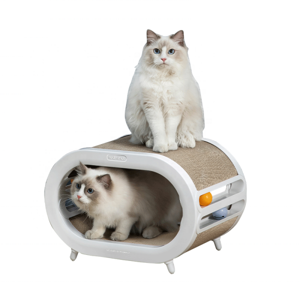 Cat Toy Tower Supplier - Popular Interactive Motorised Turntable Track Balls