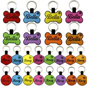 Pet Tag Manufacturer - OEM Laser Logo Bone Silicone