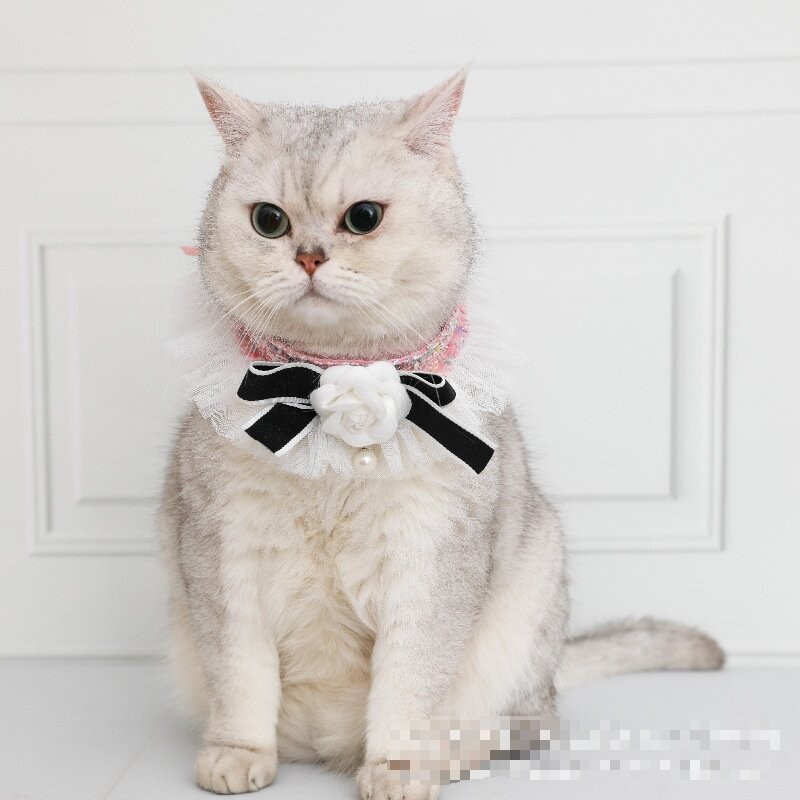 Pet Collar Manufacturer - OEM Bow Lace Flower Necklace