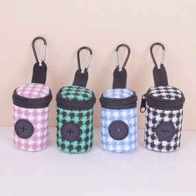 Poop Bag Dispenser Manufacturer - OEM Plaid Round Holder