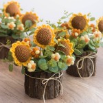 Crochet Flower Manufacturer - OEM Fashion Rose Flower Pot
