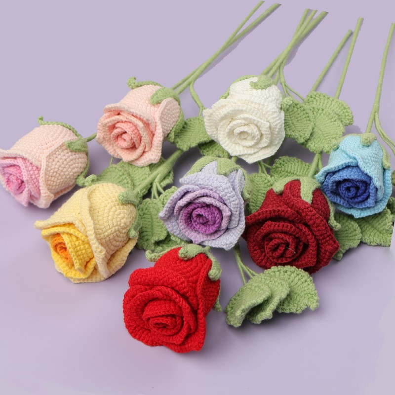 Crochet Flower Factory - OEM Handmade Rose Wine Glass