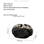 Tissue Box Manufacturer - OEM Shell-shaped Ceramic Luxury