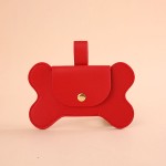 Dog Waste Bag Dispenser Manufacturer - OEM Bone-shaped Leather