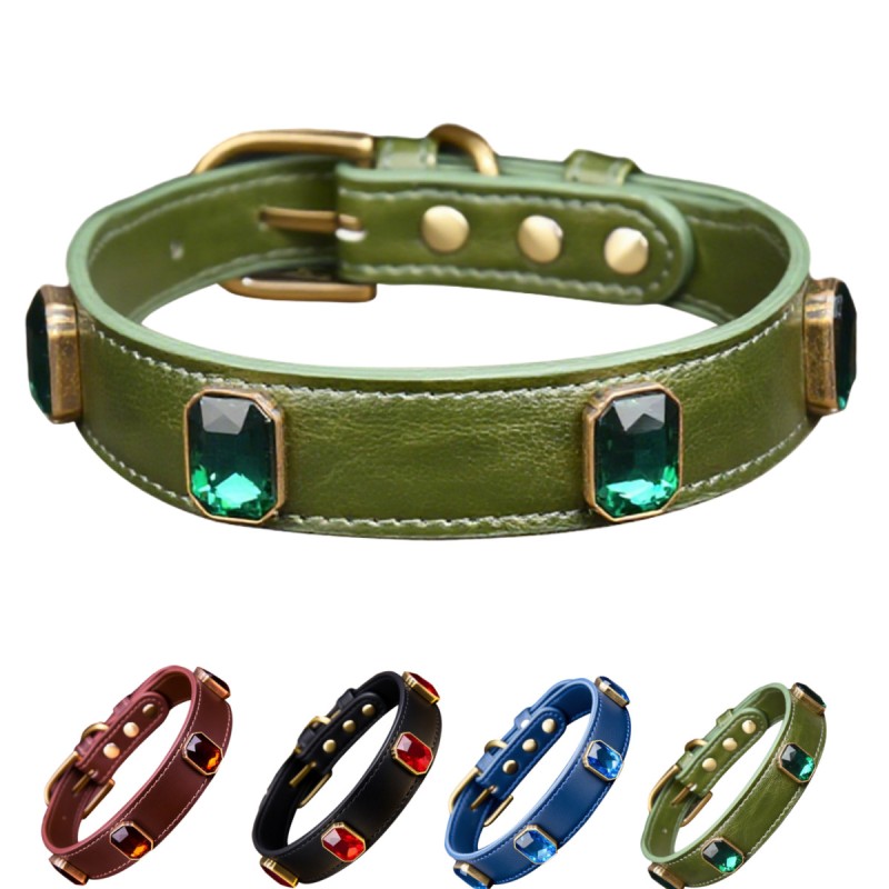 Pet Necklace Factory - OEM Water Diamond Crystal Bling