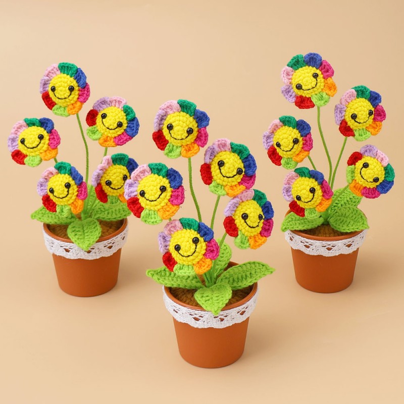 Sunflower Plant Manufacturer - OEM Colorful Positive Crochet