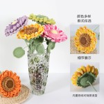 Crochet Flower Manufacturer - OEM Hand Woven Petal Sunflower