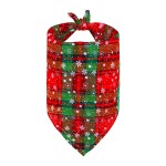 Pet Bandana Factory - OEM Snowflake Plaid Saliva Towel