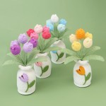 Crochet Plant Manufacturer - OEM Artificial Potted Tulip