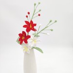 钩针花生产商-婚礼玫瑰郁金香束