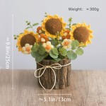 Crochet Flower Manufacturer - OEM Fashion Rose Flower Pot